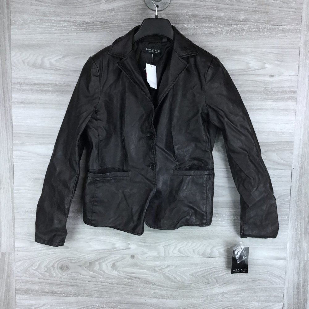 Bagatelle Garment Dyed Faux Leather Jacket